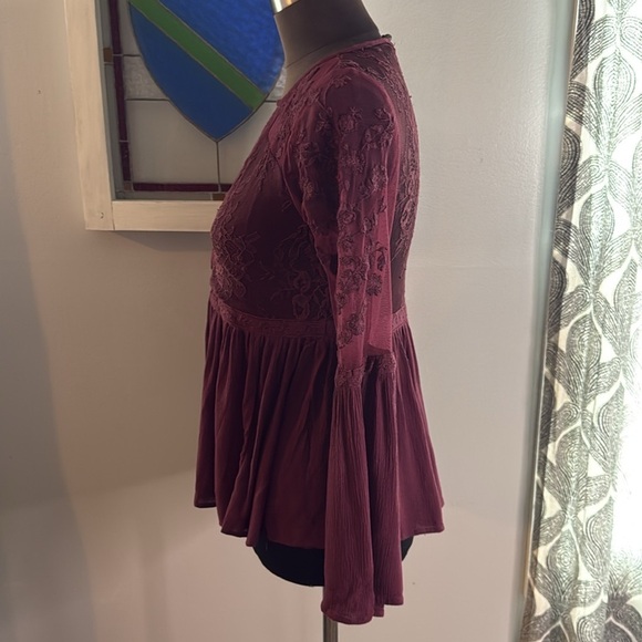 American Eagle Boho Lace Top SZ XS - Picture 5 of 11